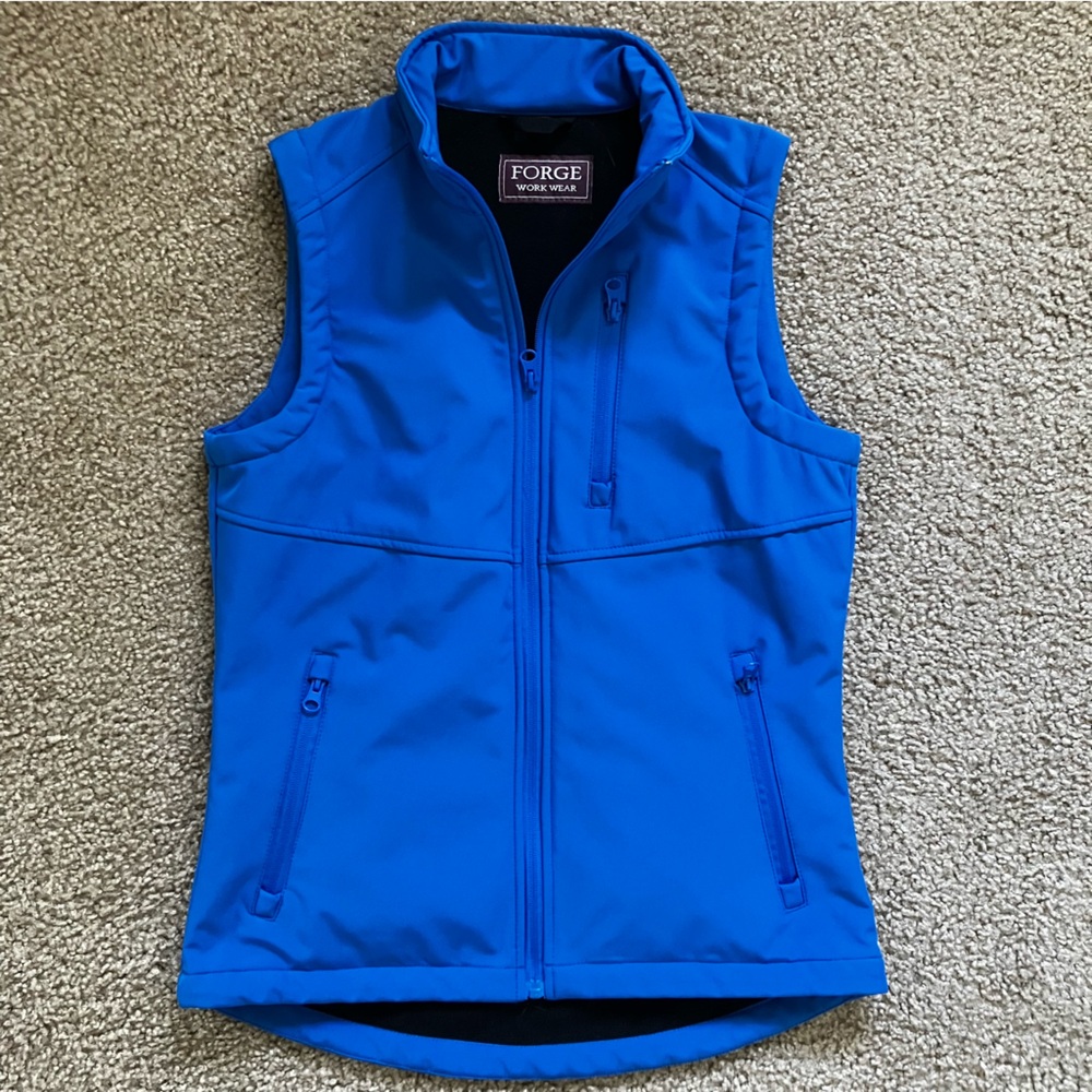 Women’s Forge Workwear Softshell Vest Royal Blue Small